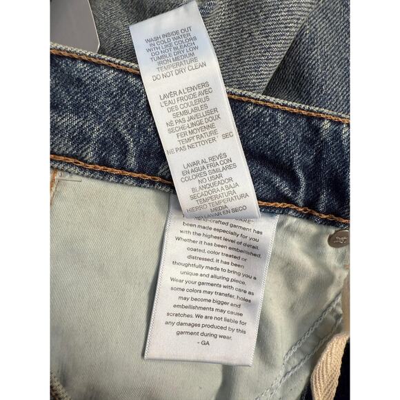 Good American Jeans Womens 8 Good Extreme Barrel High Rise Wide Leg Denim NWT - Picture 13 of 16